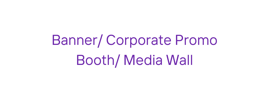 Banner Corporate Promo Booth Media Wall
